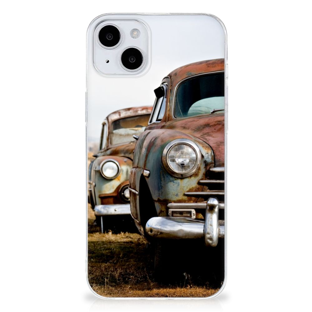 iPhone 15 Siliconen Hoesje met foto Vintage Auto B2C Telecom