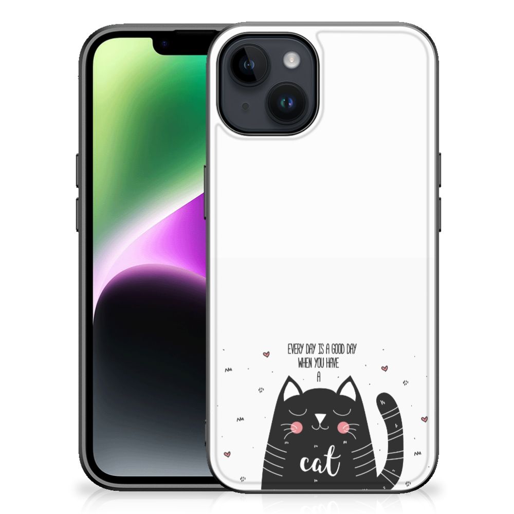 iPhone 15 Hoesje Cat Good Day