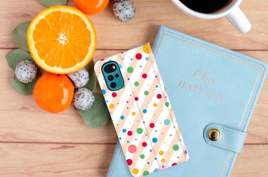 Motorola Moto G22 Hoesje met Magneet Dots - B2C Telecom