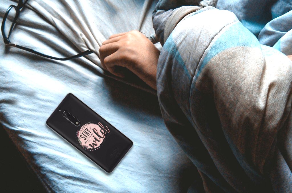 Nokia 5 Telefoonhoesje met Naam Boho Stay Wild