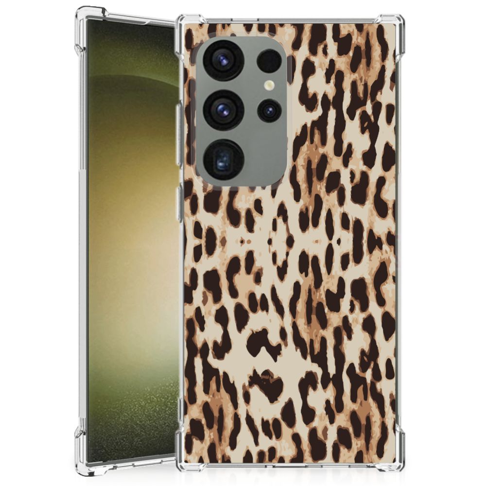 Samsung Galaxy S24 Ultra Case Anti-shock Leopard