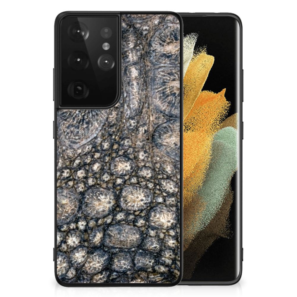 Samsung Galaxy S21 Ultra Dierenprint Telefoonhoesje Krokodillenprint B2C Telecom