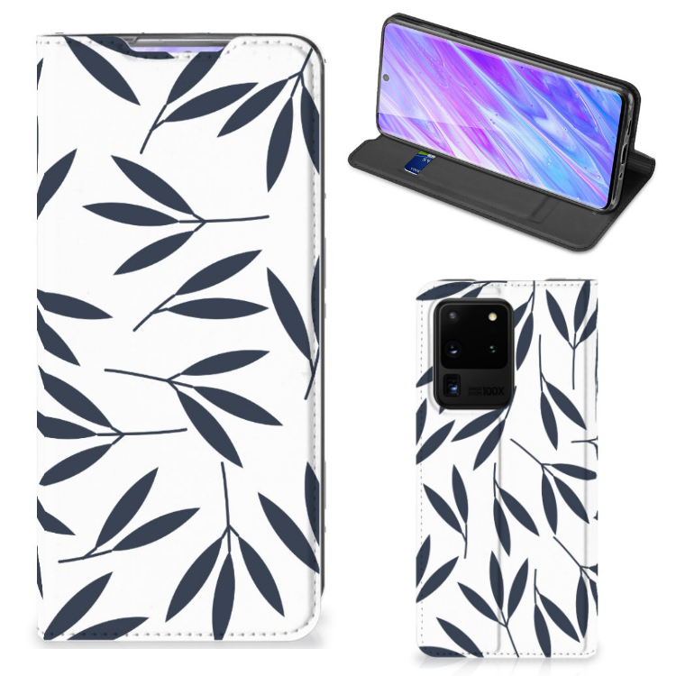 Samsung Galaxy S20 Ultra Smart Cover Leaves Blue - B2C Telecom