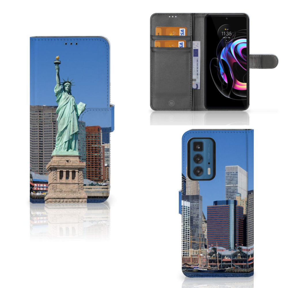 Motorola Edge 20 Pro Flip Cover Vrijheidsbeeld