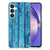Samsung Galaxy A55 Bumper Hoesje Wood Blue