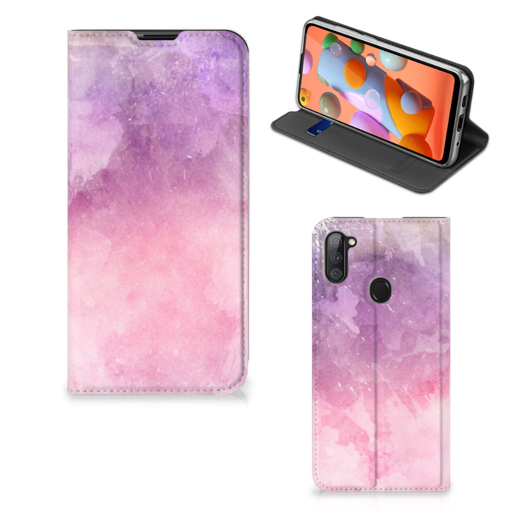 Bookcase Samsung Galaxy M11 | A11 Pink Purple Paint - B2C Telecom