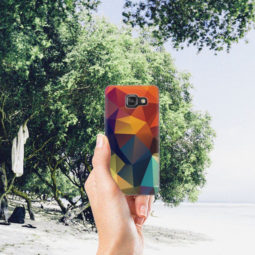 Samsung Galaxy A3 2016 TPU Hoesje Polygon Color