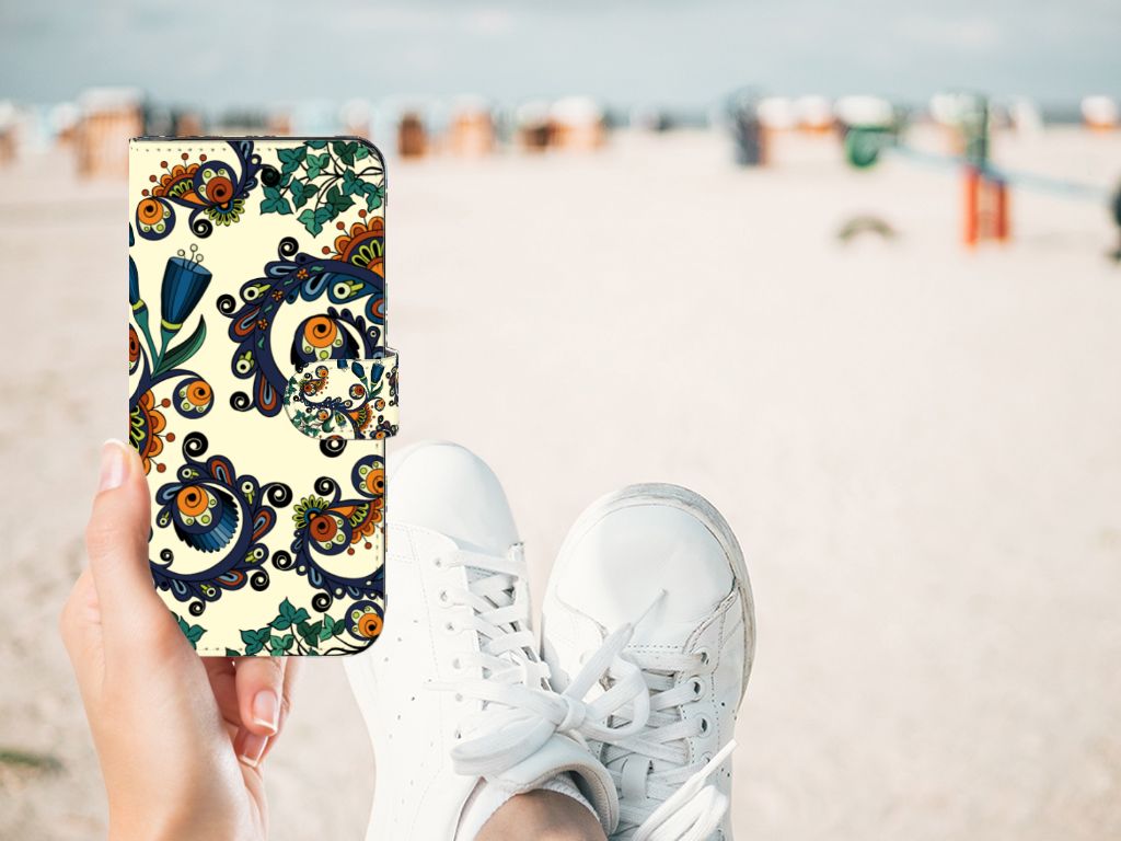 Wallet Case Motorola Moto G13 | G23 Barok Flower