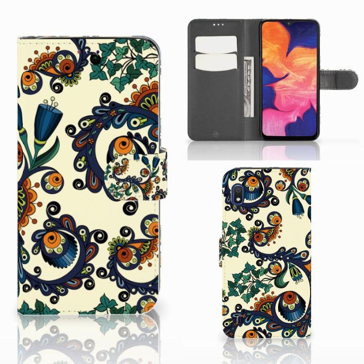 Wallet Case Samsung Galaxy A10 Barok Flower