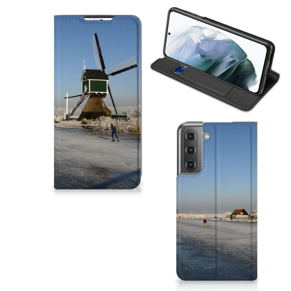 Samsung Galaxy S21 FE Book Cover Schaatsers
