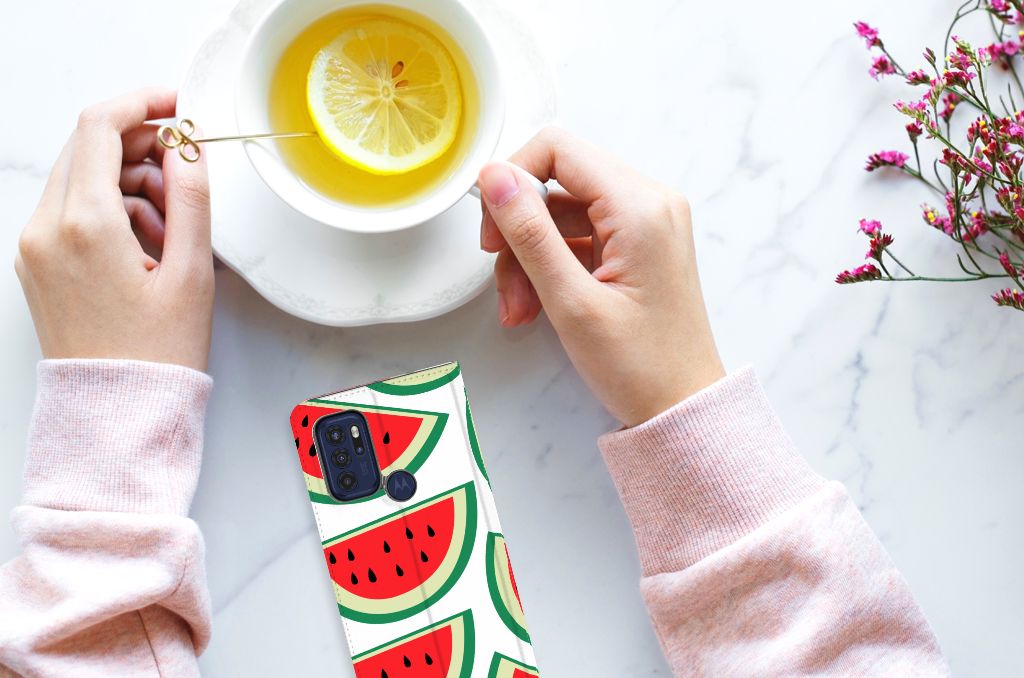Motorola Moto G60s Flip Style Cover Watermelons - B2C Telecom