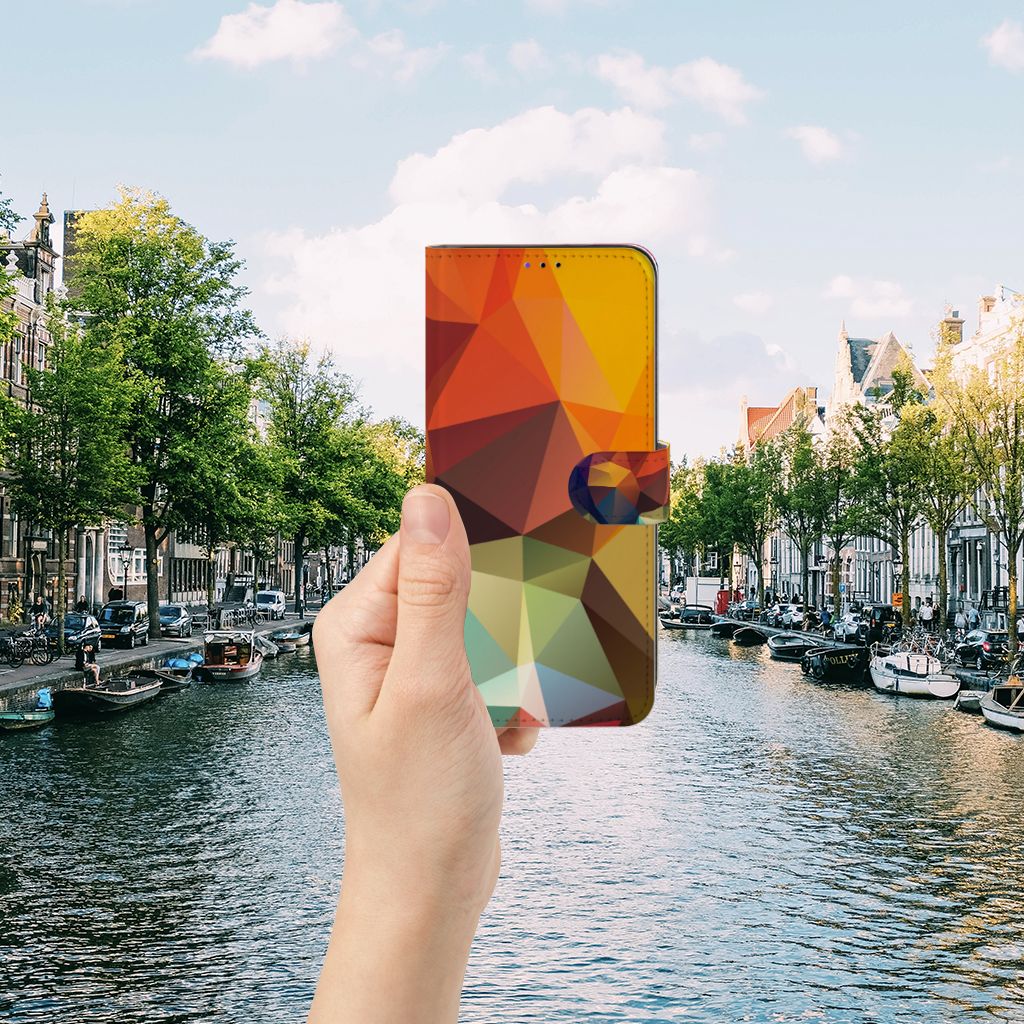 Samsung Galaxy A22 5G Book Case Polygon Color