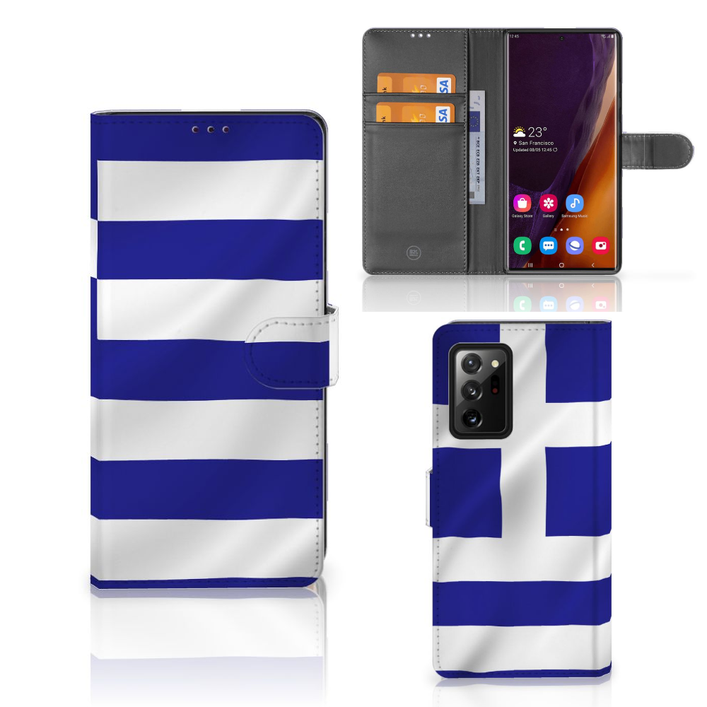 Samsung Galaxy Note20 Ultra Bookstyle Case Griekenland