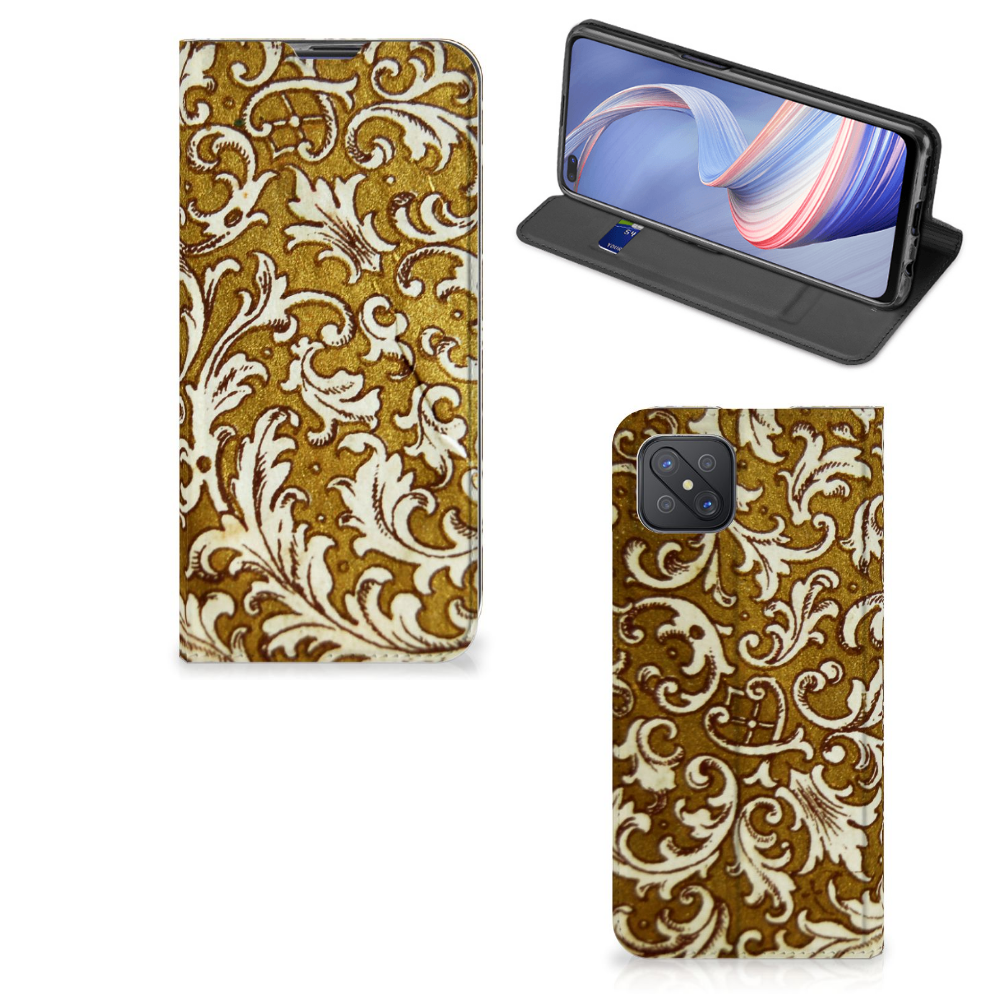 Telefoon Hoesje OPPO Reno4 Z 5G Barok Goud - B2C Telecom