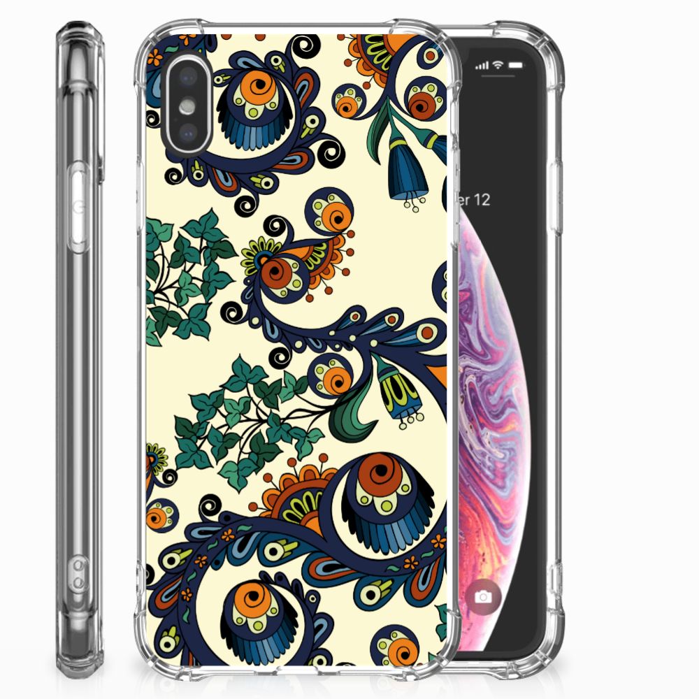 Anti Shock Case Apple iPhone Xs Max Barok Flower