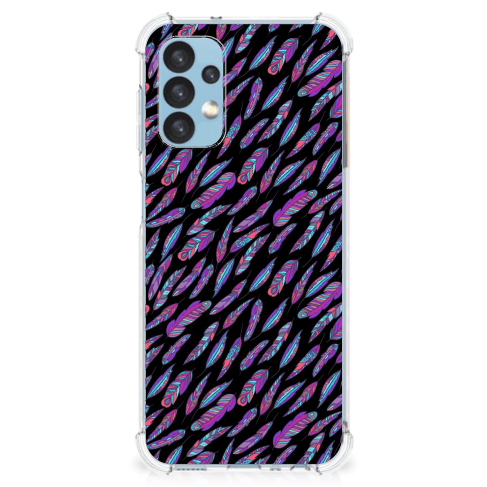 Samsung Galaxy A13 (4G) Doorzichtige Silicone Hoesje Feathers Color B2C Telecom