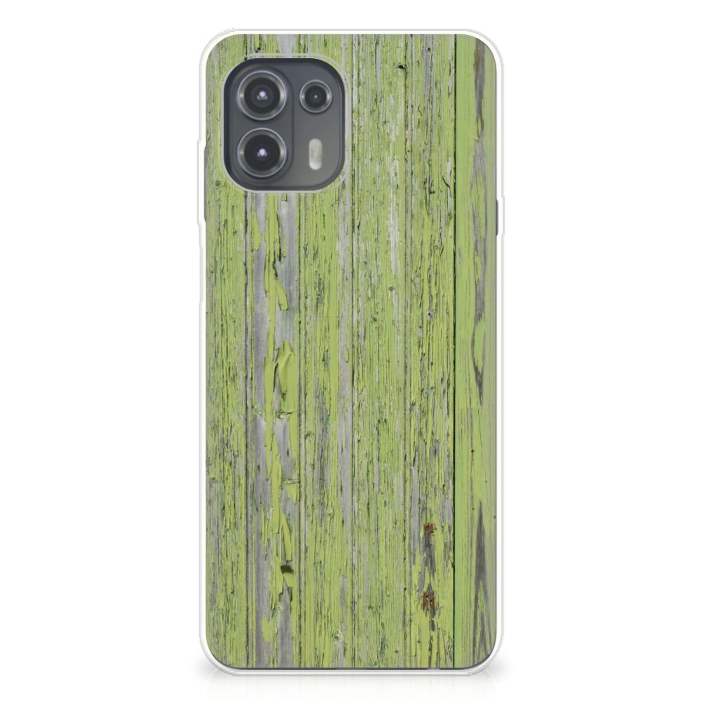 Motorola Edge 20 Lite Bumper Hoesje Green Wood