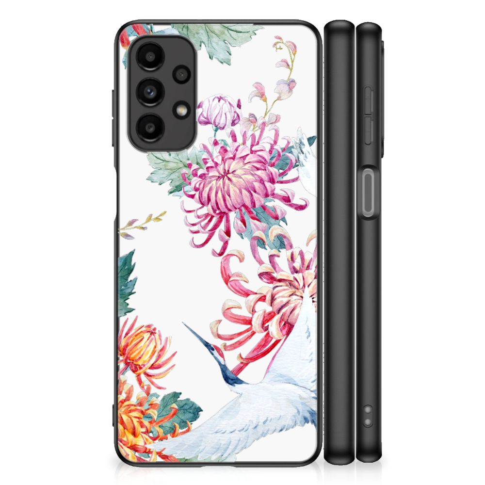 Samsung Galaxy A13 4G Dierenprint Telefoonhoesje Bird Flowers B2C Telecom