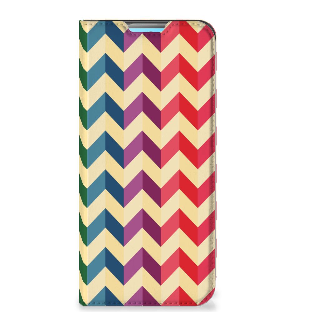 Xiaomi Redmi 10 Hoesje met Magneet Zigzag Multi Color - B2C Telecom
