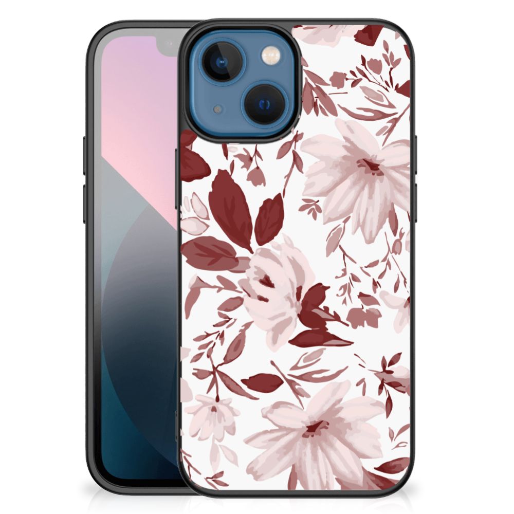 Kleurrijke Telefoonhoesje Apple iPhone 13 mini Watercolor Flowers
