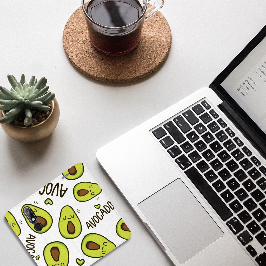 Nokia 7.1 (2018) Magnet Case Avocado Singing
