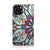 iPhone 13 Mini Smart Cover Purple Flower design hoesje aanzicht