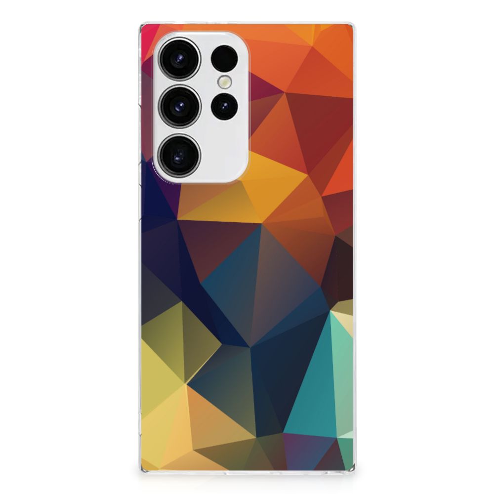 Samsung Galaxy S23 Ultra TPU Hoesje Polygon Color B2C Telecom