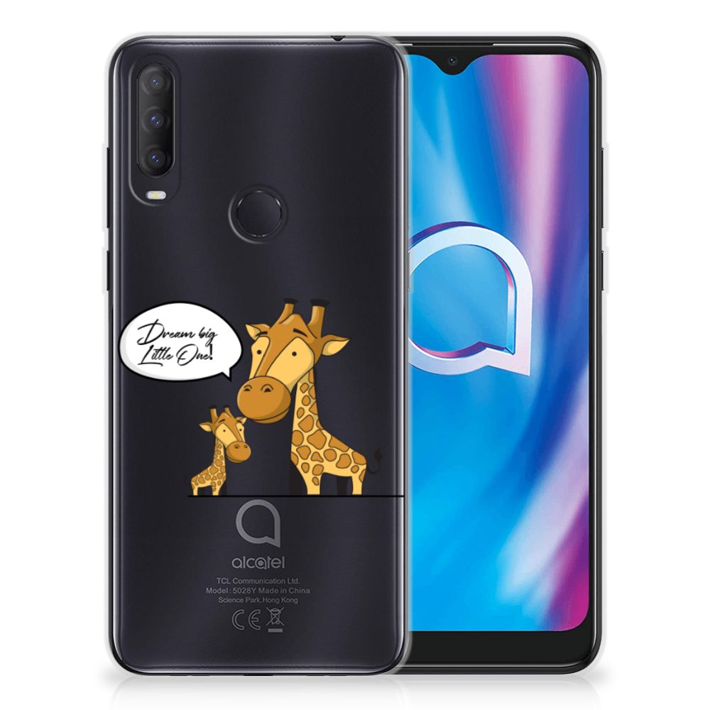 Alcatel 1S (2020) Telefoonhoesje met Naam Giraffe