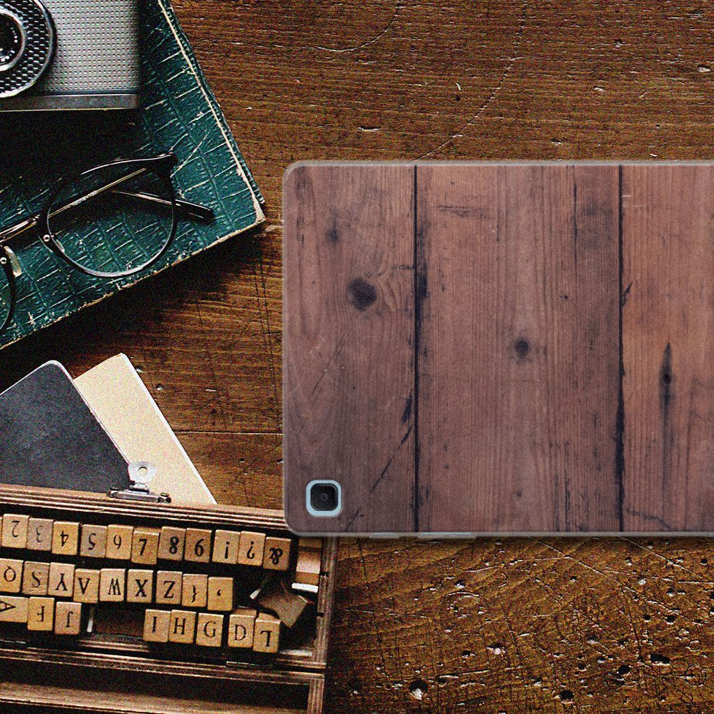 Samsung Galaxy Tab S6 Lite | S6 Lite (2022) Silicone Tablet Hoes Old Wood