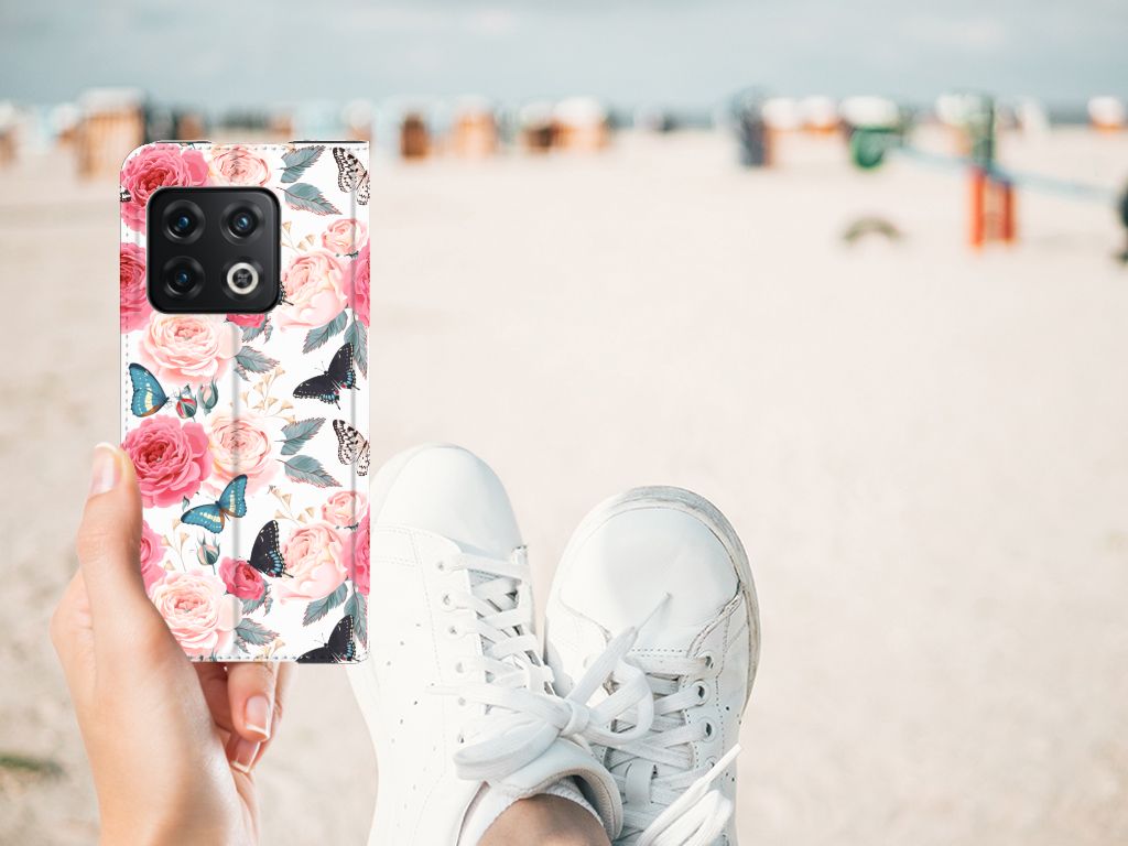 OnePlus 10 Pro Smart Cover Butterfly Roses - B2C Telecom