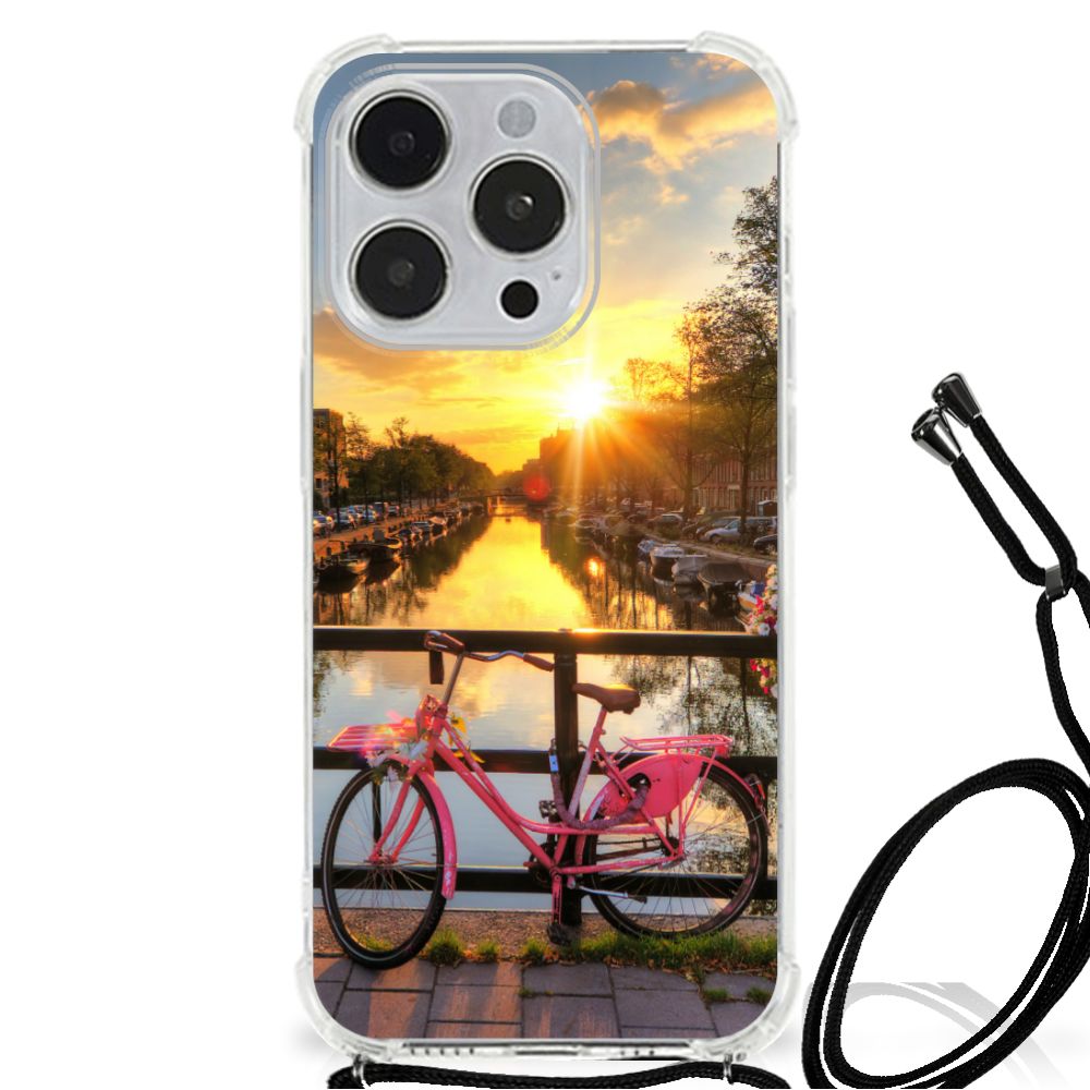 iPhone 14 Pro Telefoonhoesje met valbescherming Amsterdamse Grachten B2C Telecom
