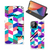 iPhone 12 Pro Max Stand Case Blokken Kleurrijk - B2C Telecom