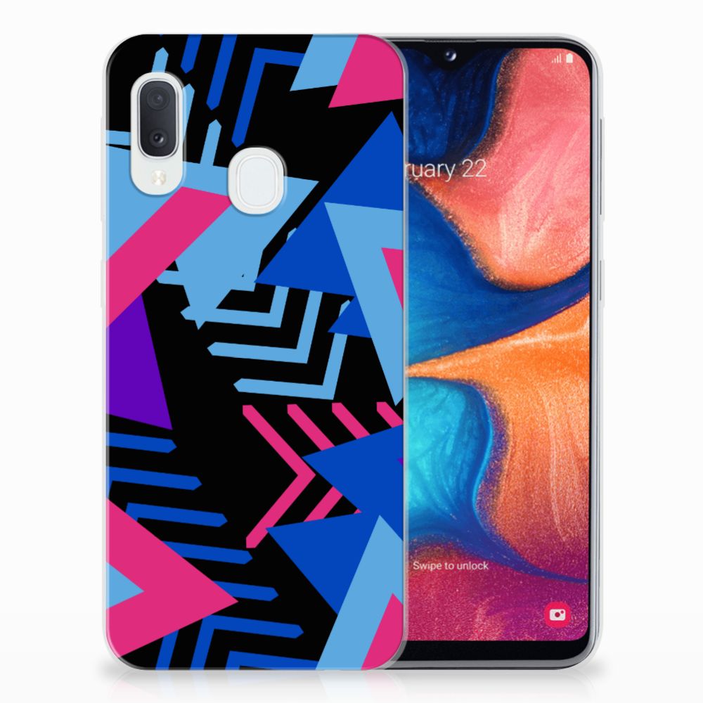 Samsung Galaxy A20e TPU Hoesje Funky Triangle