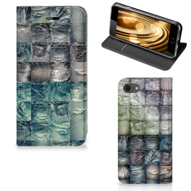 Hippe Standcase iPhone 7 | 8 | SE (2020) | SE (2022) Spijkerbroeken