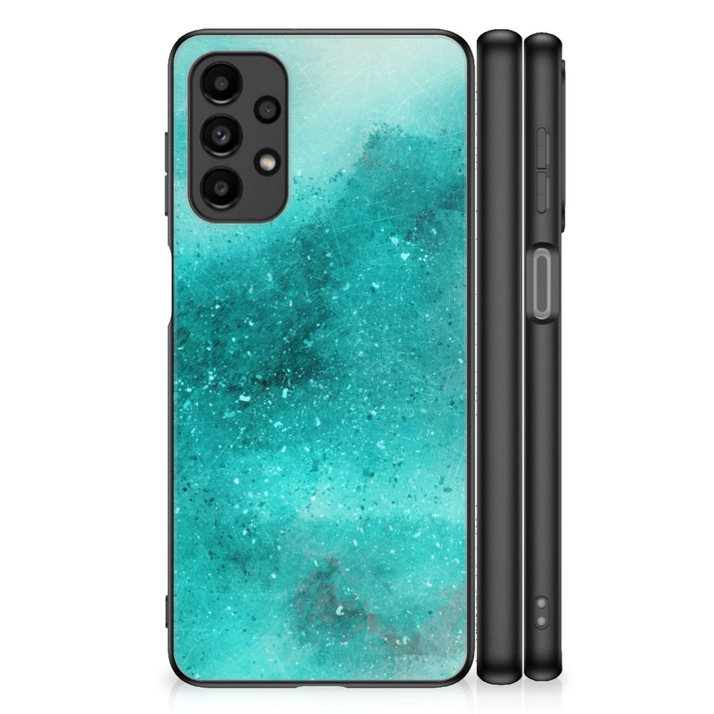 Kleurrijke Telefoonhoesje Samsung Galaxy A13 4G Painting Blue