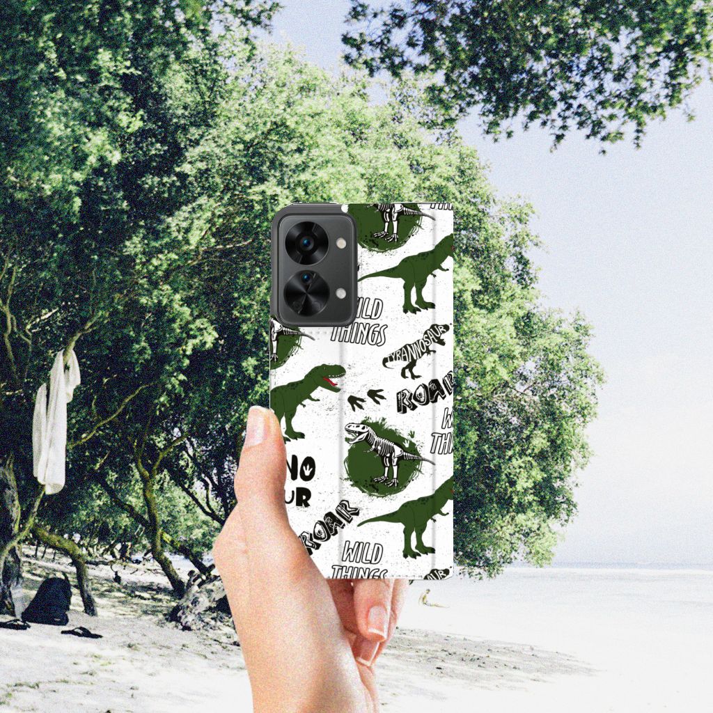 Hoesje maken voor OnePlus Nord 2T Dinosaurus - B2C Telecom