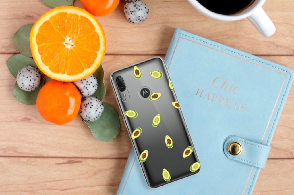 Motorola Moto E6 Plus Siliconen Case Avocado