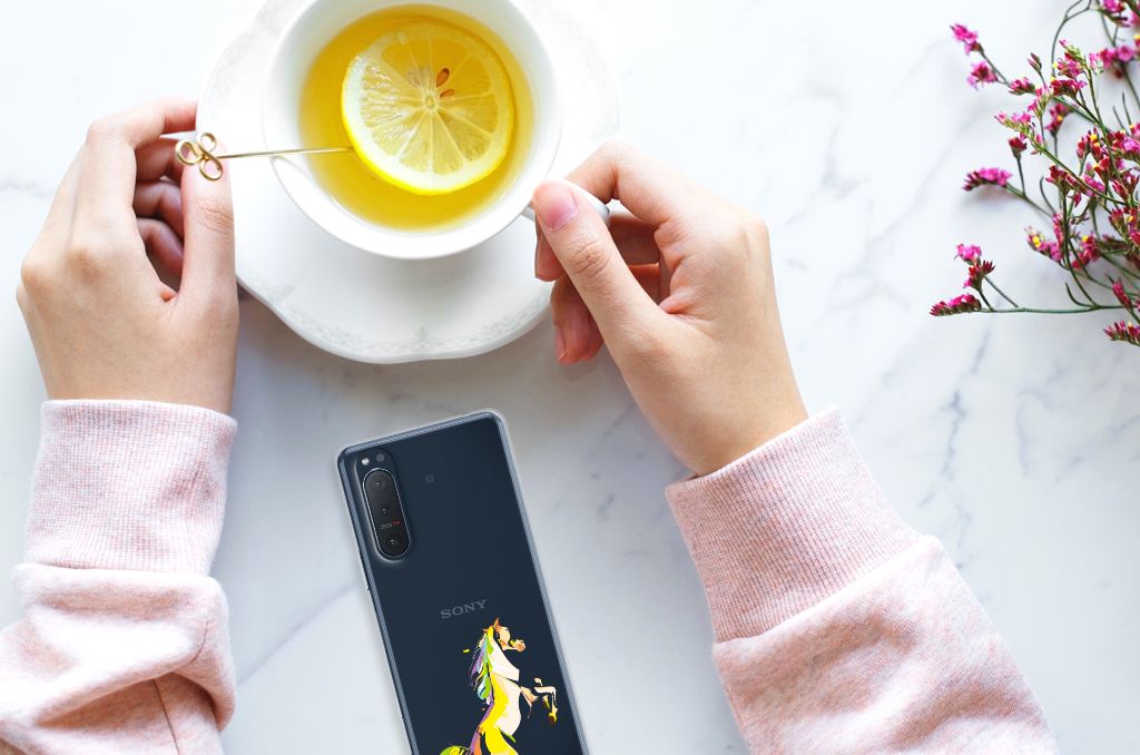 Sony Xperia 5II Telefoonhoesje met Naam Horse Color B2C Telecom