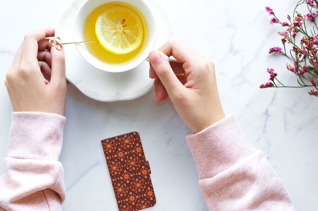 Samsung Galaxy A53 Telefoon Hoesje Batik Brown