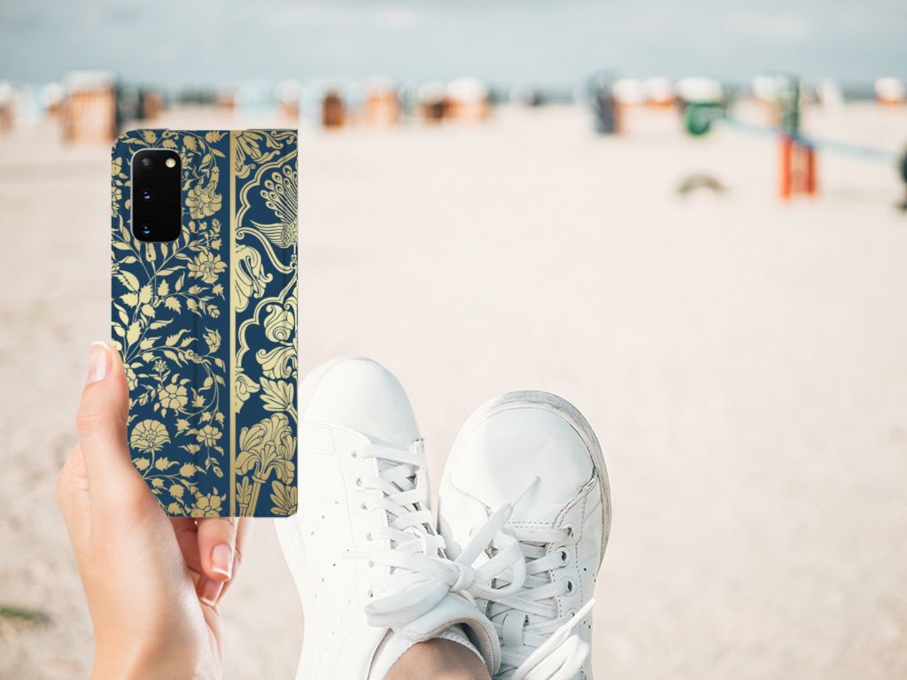 Samsung Galaxy S20 Smart Cover Beige Flowers - B2C Telecom