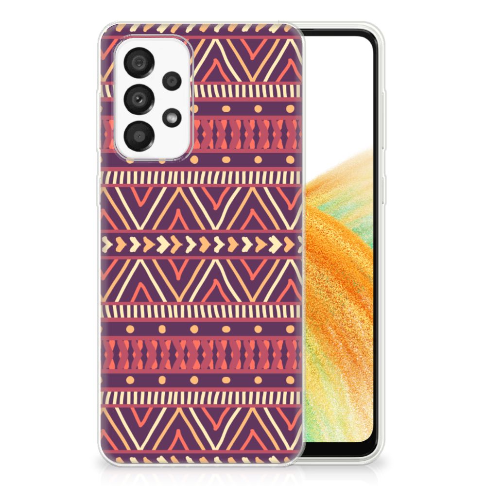Samsung Galaxy A33 5G TPU bumper Aztec Paars B2C Telecom