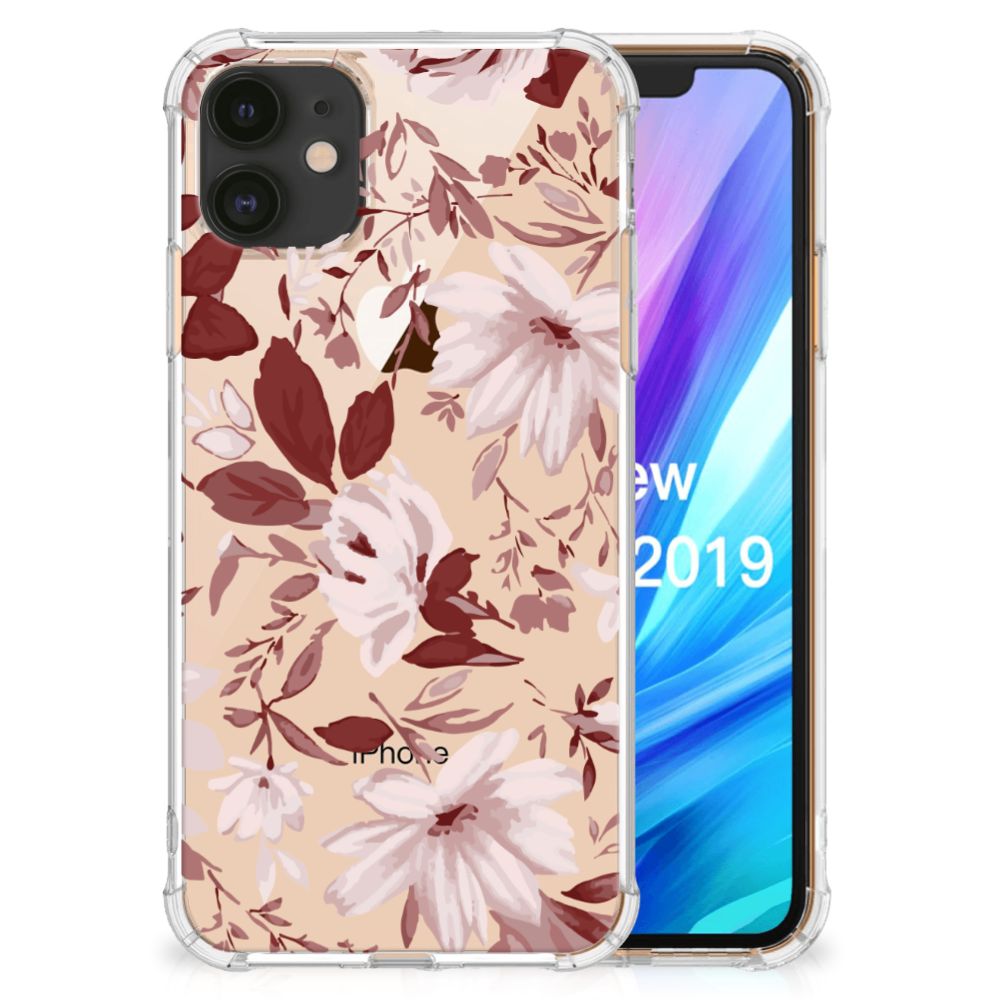 Back Cover Apple iPhone 11 Watercolor Flowers
