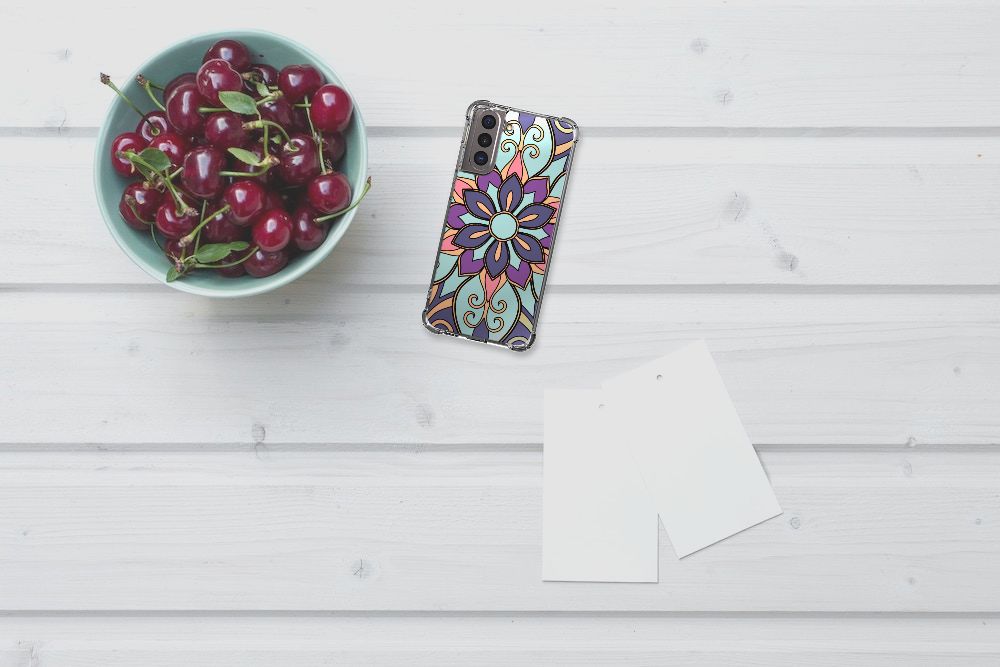 Samsung Galaxy S21 Case Purple Flower B2C Telecom