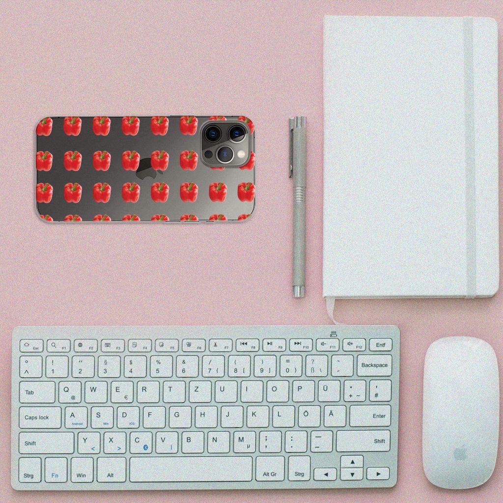iPhone 12 Pro Max Siliconen Case Paprika Red B2C Telecom