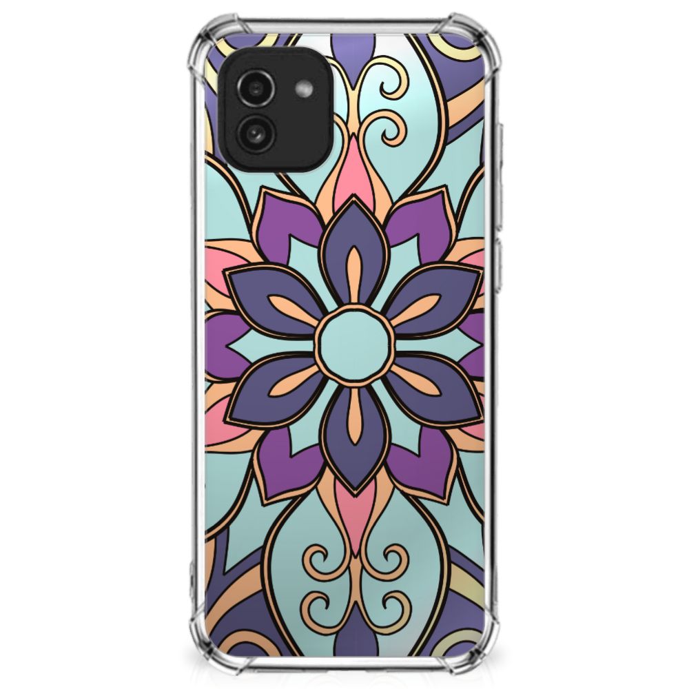 Samsung Galaxy A03 Case Purple Flower B2C Telecom