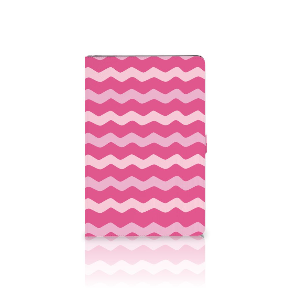 Samsung Galaxy Tab S7 FE | S7+ | S8+ Tablet Hoes Waves Pink