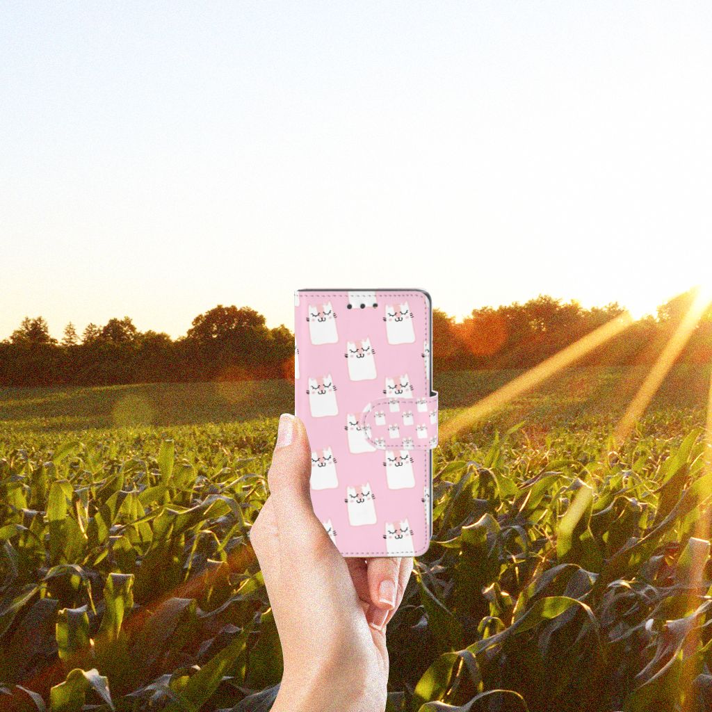 Sony Xperia X Compact Telefoonhoesje met Pasjes Sleeping Cats