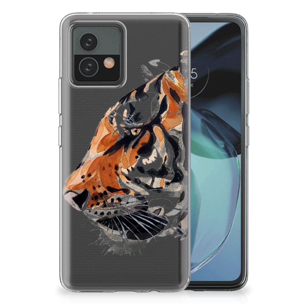 Hoesje maken Motorola Moto G72 Watercolor Tiger B2C Telecom
