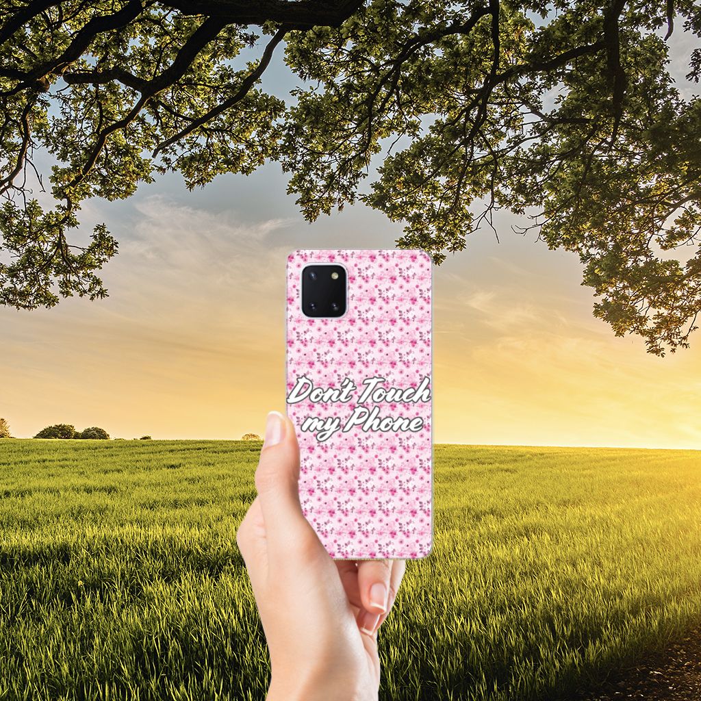 Samsung Galaxy Note 10 Lite Silicone-hoesje Flowers Pink DTMP B2C Telecom