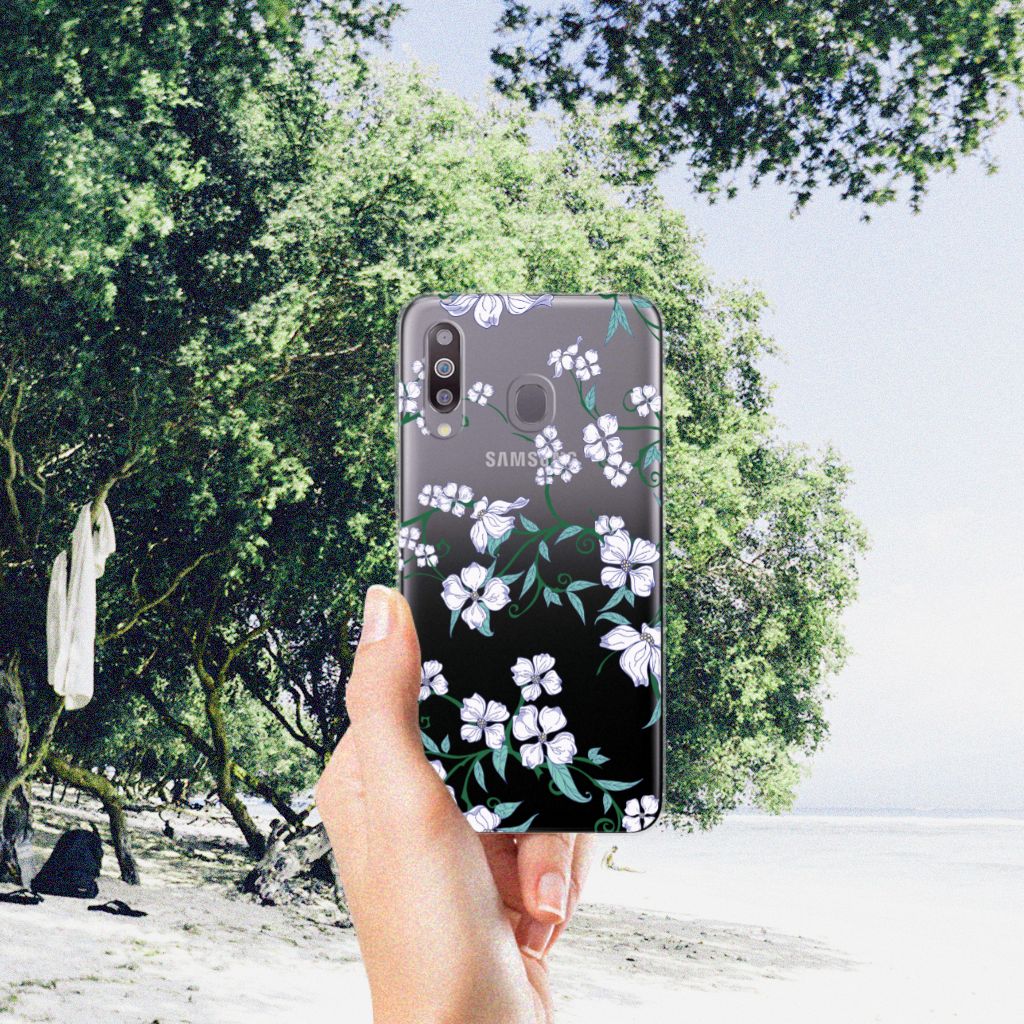 Samsung Galaxy M30 Uniek TPU Case Blossom White